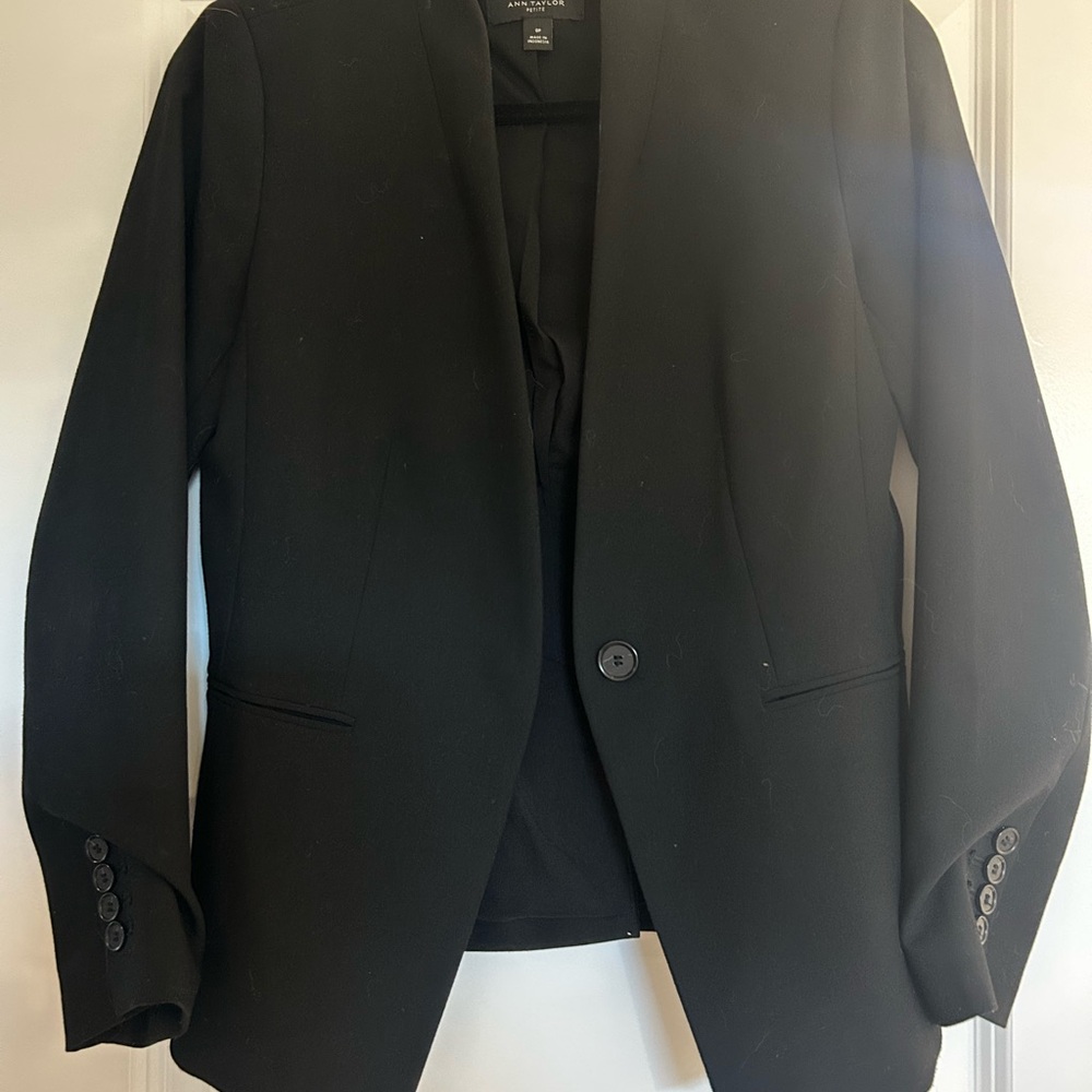 Never worn Petite Ann Taylor Black Blazer